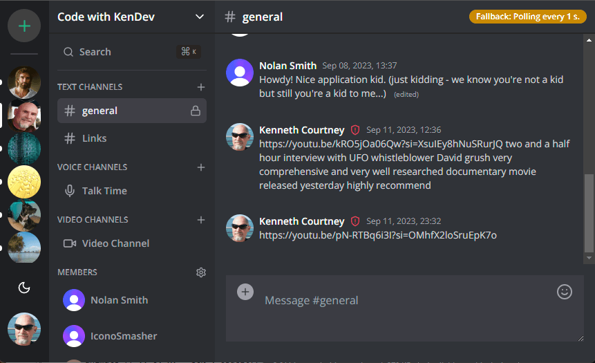 Full featured Discord clone with 1-1 voice and video calling, Clerk authentication, Upload Thing file repository, and more.